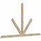 Ekena Millwork Saratoga Rough Sawn Timber Gable Bracket, Douglas Fir, 108"W x 63"H x 2"D x 4"F, 14/12 Pitch GBW108X63X0204SAR00RDF - alternate 5
